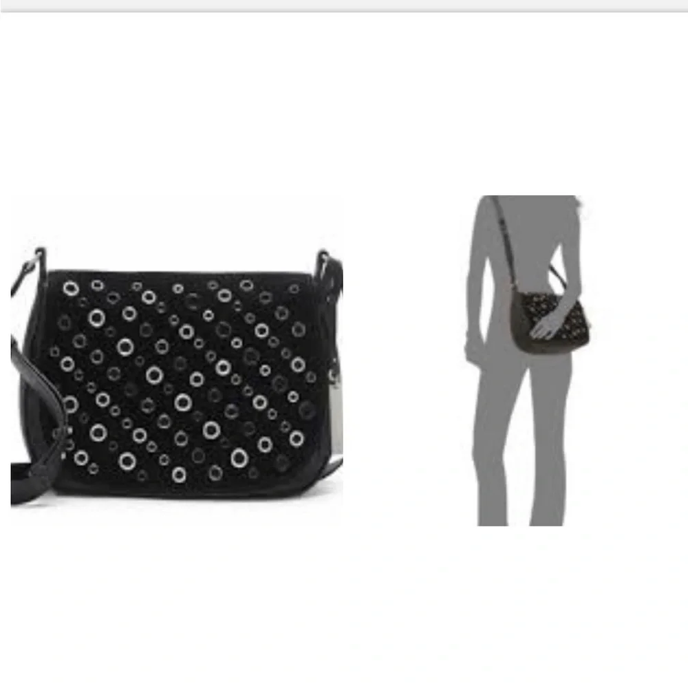 Quality Vince Camuto Leather and Suede Crossbody - Picture 4 of 12